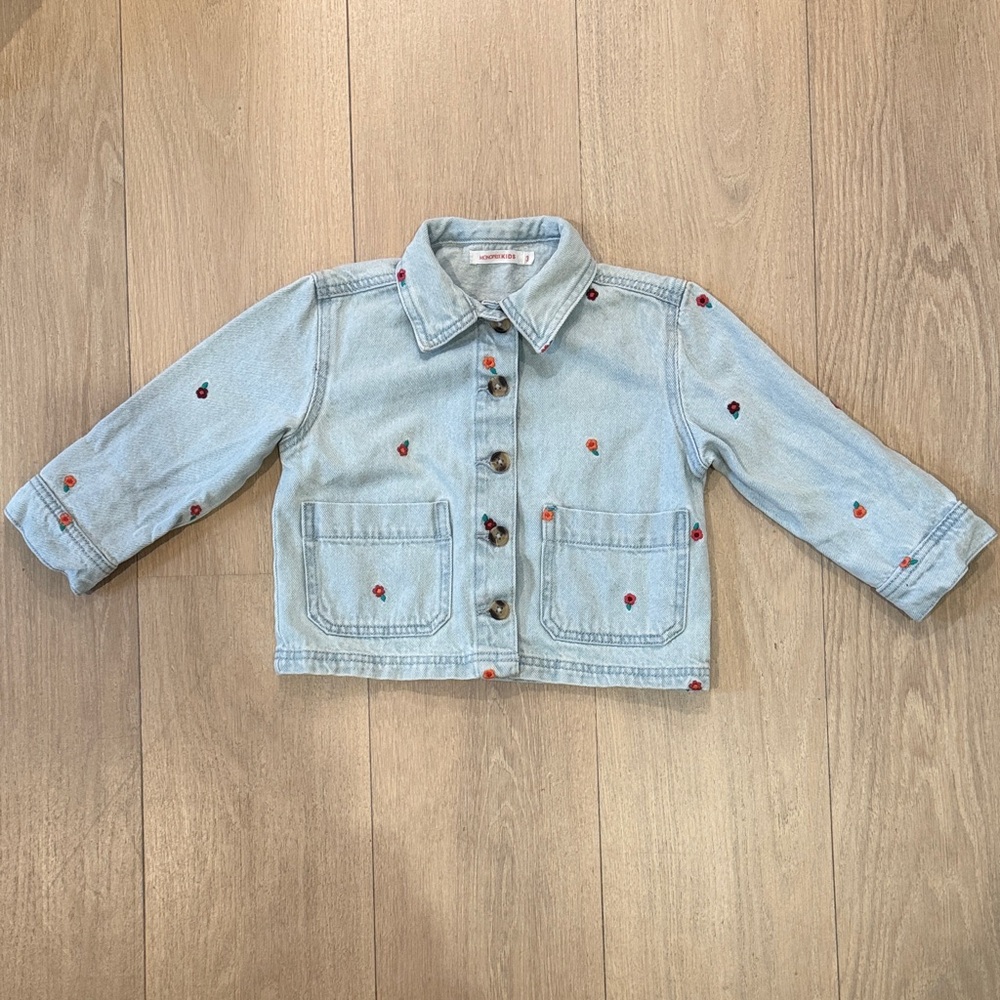 Embroidered Denim Chore Jacket